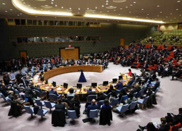 الجزائر توزع على مجلس الأمن مشروع قرار لوقف إطلاق النار بغزة