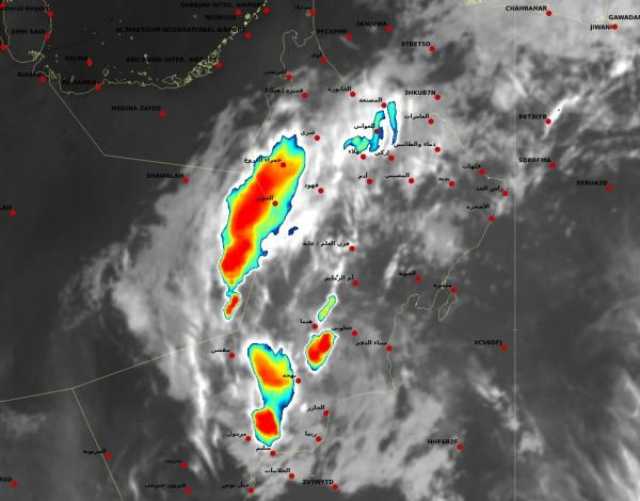 استمرار هطول الأمطار على 7 محافظات