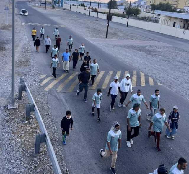 مسير رياضي في نخل بمناسبة 'اليوم العالمي لمرضى السرطان'