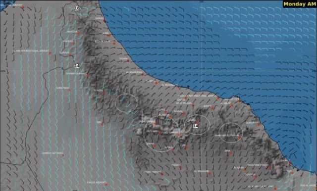 اليوم.. فرص لهطول أمطار متفرقة على جبال الحجر