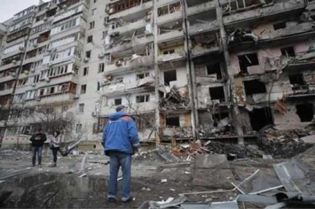 أوكرانيا: دمار فندق ووحدات سكنية بصاروخين روسيين