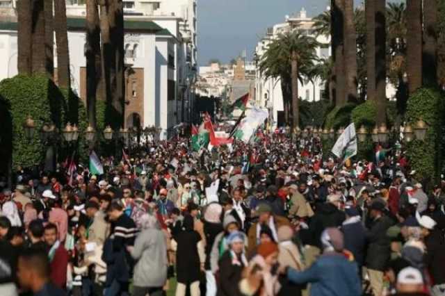 بالفيديو.. مسيرة حاشدة في المغرب للمطالبة بقطع العلاقات مع إسرائيل