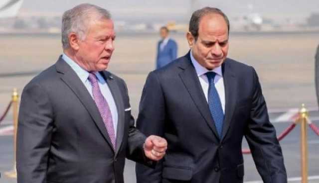ملك الأردن والرئيس المصري يرفضان أي تحرك إسرائيلي لتهجير الفلسطينيين