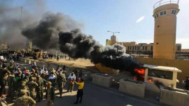 استهداف السفارة الأمريكية في بغداد بسبع قذائف مورتر