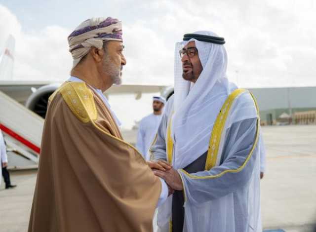 جلالة السلطان والشيخ محمد بن زايد يعقدان جلسة مباحثات رسميّة