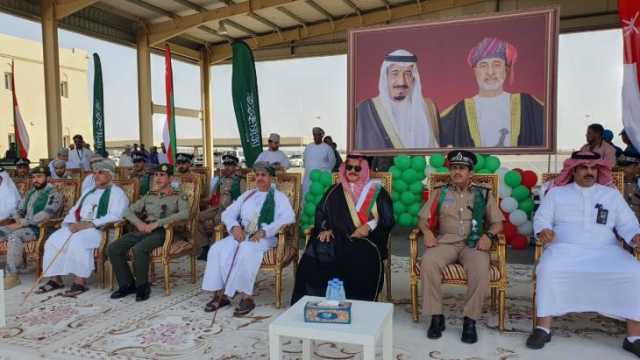 عمان تشارك السعودية الاحتفال بيومها الوطني في منفذ الربع الخالي الحدودي