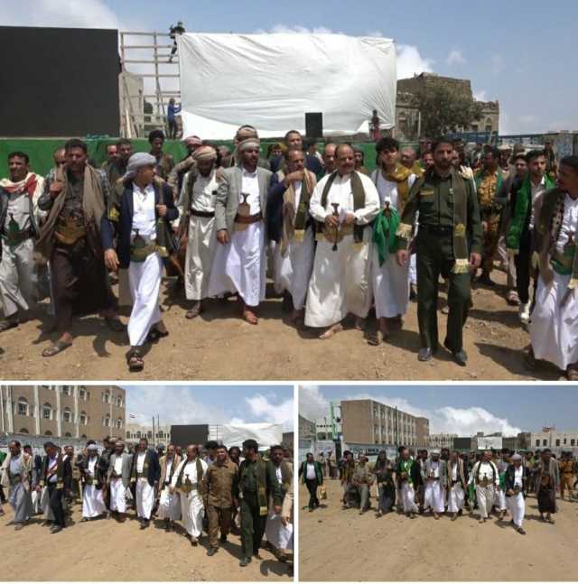 الديلمي والحباري يتفقدان التجهيزات في ساحة الرسول الأعظم بمركز محافظة ريمة