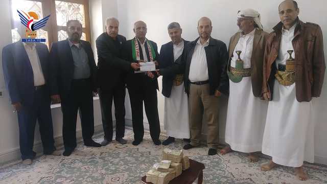 مجلس الشورى يسلّم مساهمة أعضاء المجلس لدعم الشعب الفلسطيني