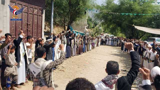 وقفة في الشغادرة بحجة تنديداً بمجازر العدو الصهيوني في غزة