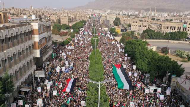 العاصمة صنعاء تشهد مسيرة جماهيرية حاشدة تأييدا ودعما لعملية “طوفان الأقصى”