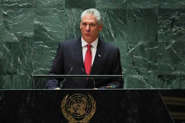 الرئيس الكوبي: الحل الشامل للصراع الفلسطيني الصهيوني يتطلب ممارسة الشعب الفلسطيني لكامل حقوقه