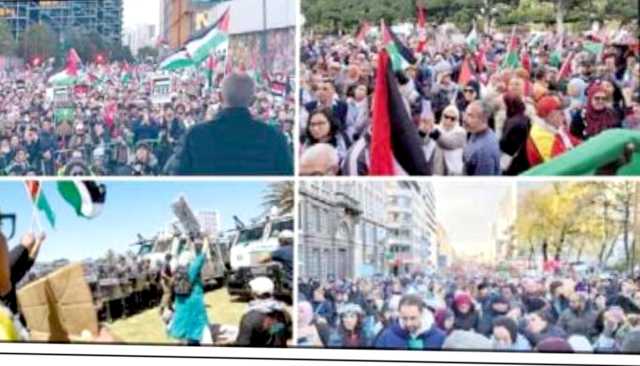 استمرار التظاهرات الرافضة للعدوان الصهيوأمريكي وحرب الإبادة الوحشية على غزة في مختلف دول العالم