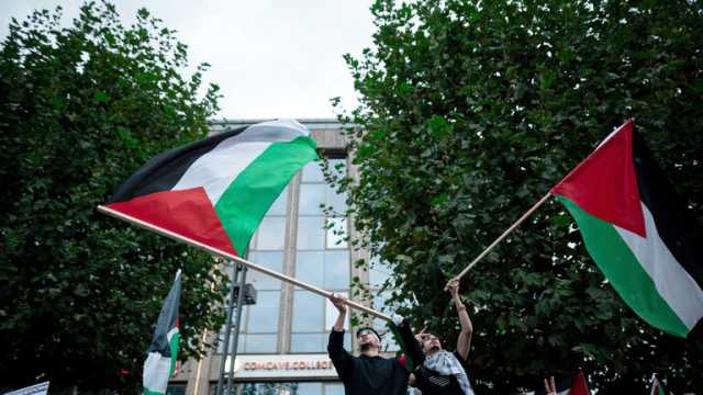 مسيرة ضخمة مؤيدة للفلسطينيين في العاصمة الألمانية برلين