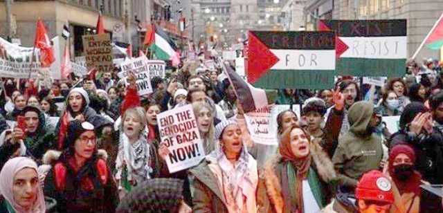 مسيرات حاشدة في كندا وبريطانيا تضامناً مع غزة وتظاهرات كبيرة ستشهدها 78 مدينة إسبانية