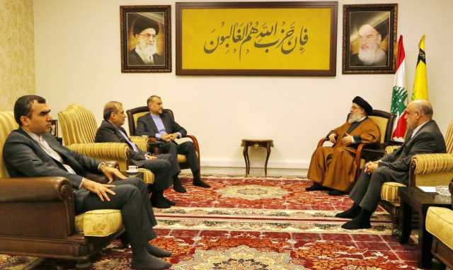 السيد نصر الله يبحث مع وزير الخارجية الإيراني تطورات المنطقة