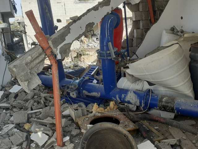 بلدية غزة: العدو الصهيوني يدمر نحو 40 بئراً وتسعة خزانات للمياه منذ بدء العدوان