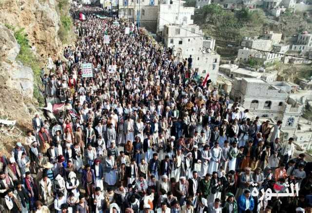 حشود غير مسبوقة بحجة في مسيرات “رمضان اليمن طوفان ينتصر لغزة”