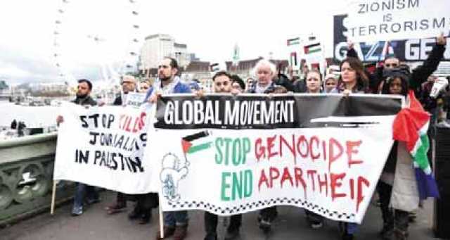 ثلاثة أرباع البريطانيين يخشون التعبير عن آرائهم بشأن الحرب على غزة