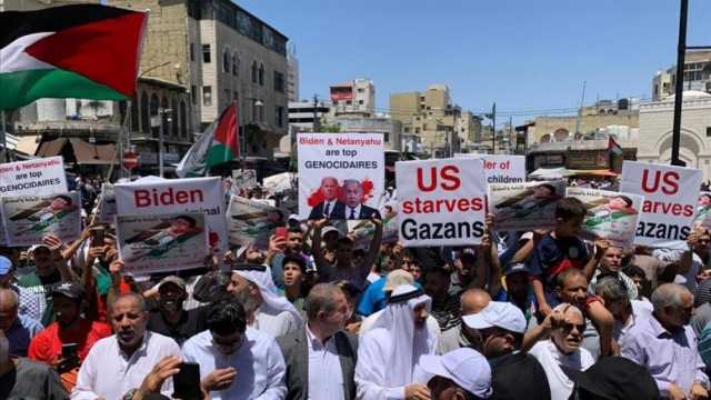 مسيرة شعبية وسط عمان رفضا للعدوان الصهيوني على غزة