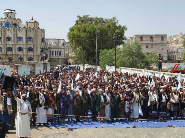 مهرجان خطابي جماهيري بمناسبة أحياء لذكرى يوم الولاية بمحافظة البيضاء