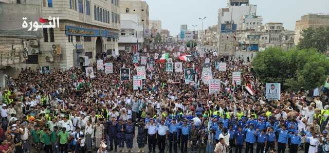 49 مسيرة حاشدة بالحديدة تضامناً مع الشعب الفلسطيني ودعماً لمقاومته الباسل