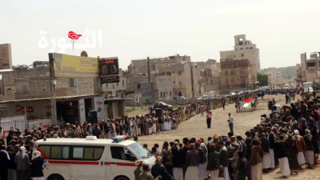 وقفات جماهيرية حاشدة بصنعاء نصرة لغزة والتضامن مع الأسرى الفلسطينيين