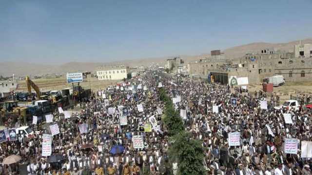 أبناء محافظة عمران يحتشدون في 42 ساحة إحياء للذكرى الأولى لانطلاق عملية “طوفان الأقصى”