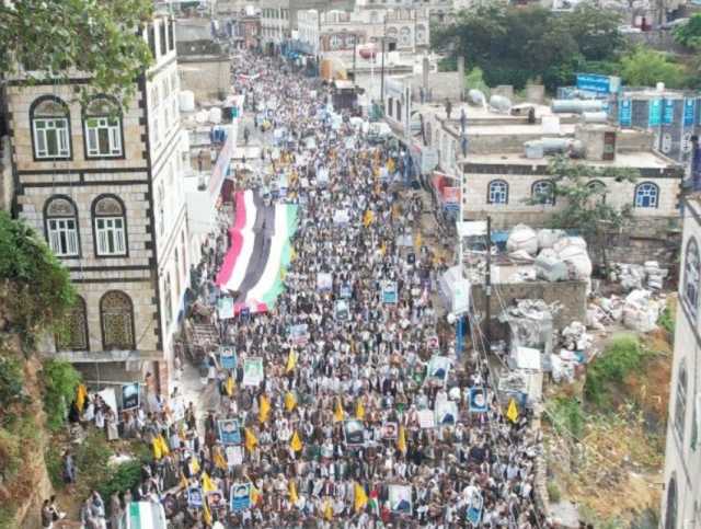 مسيرات حاشدة بحجة دعماً لصمود الشعبين الفلسطيني واللبناني