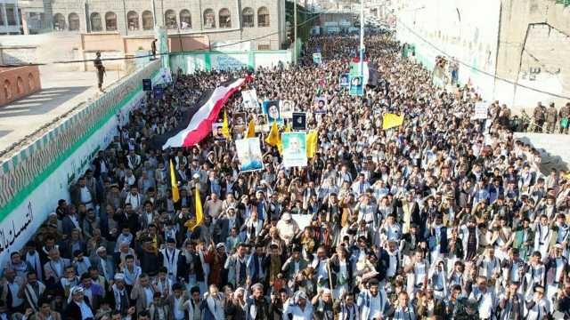 مسيرات جماهيرية حاشدة بحجة تأكيداً على استمرار دعم المقاومة الفلسطينية واللبنانية