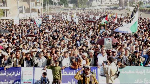 محافظة إب تشهد 105 مسيرات حاشدة دعماً للشعب الفلسطيني