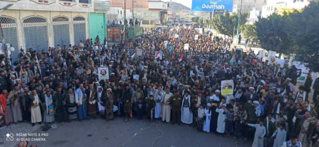 مسيرات ووقفات في البيضاء تحت عنوان”مع غزة جهاد وتعبئة واستنفار وجاهزون لردع أي عدوان لنصرة