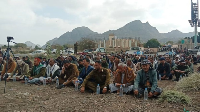 تدشين فعاليات الذكرى السنوية للشهيد القائد في صبر الموادم وجبل حبشي بتعز