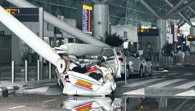 الهند.. مقتل شخص إثر انهيار سقف مبنى في مطار دلهي