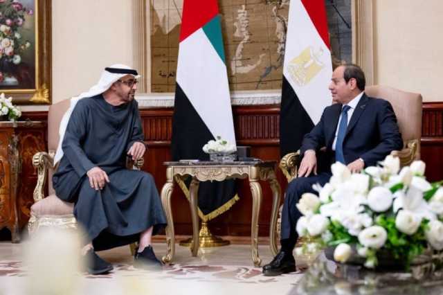 رئيس الدولة والرئيس المصري يبحثان في القاهرة العلاقات الأخوية والمستجدات في المنطقة