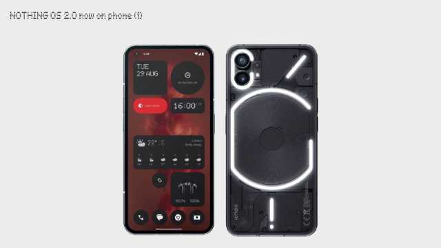 شركة “Nothing” تطرح نظام التشغيل هاتف (1) OS 2.0 Phone بالإضافة إلى تحديث لكاميرا هاتف (2)Phone