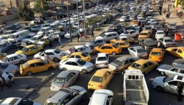 الموقف المروري.. بغداد تختنق بالازدحامات وشوارع رئيسة شبه متوقفة
