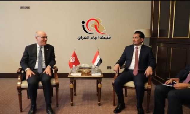 وزير النقل الأستاذ رزاق محيبس السعداوي يلتقي وزير الشؤون الخارجية والهجرة التونسي