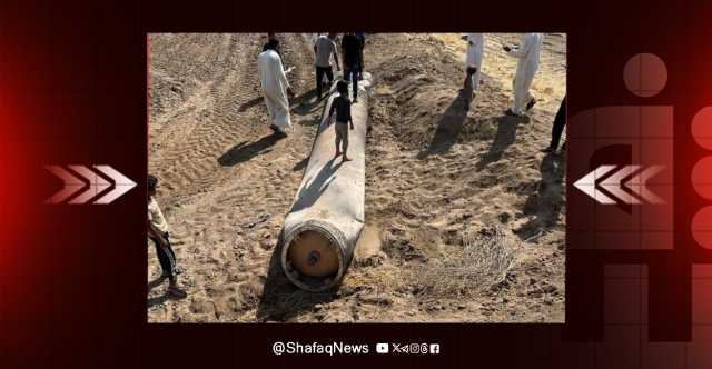 جنوبي العراق .. العثور على اجزاء من صاروخ أطلقته إيران صوب اسرائيل