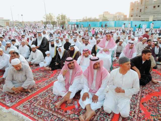 المسلمون يؤدون صلاة عيد الفطر المبارك في مختلف أنحاء المملكة