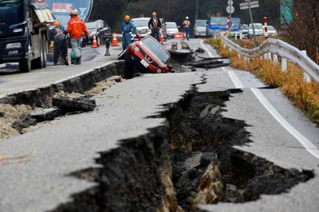 ارتفاع عدد قتلى زلزال اليابان إلى 77 قتيلاً