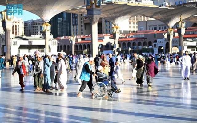 المسجد النبوي.. 34 ألف مستفيد من خدمات كبار السن وذوي الإعاقة