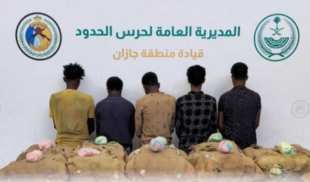 إحباط 3 محاولات لتهريب القات المخدر في جازان وعسير