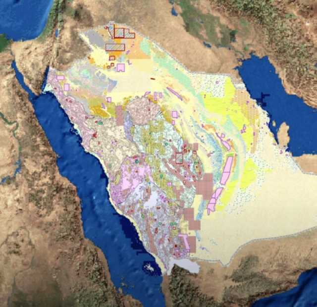 'المساحة الجيولوجية': دفعة جديدة من حزم البيانات تغطي 30% من مساحة الدرع العربي