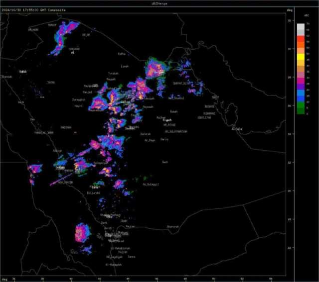 عاجل الأرصاد تحذر من أمطار غزيرة على عدة مناطق بالمملكة وسط مراقبة مستمرة من 19 رادار
