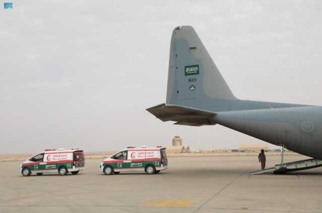 مغادرة الطائرة الإغاثية السعودية الـ 14 لدعم قطاع غزة