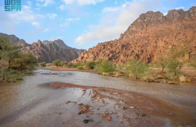 صور.. أمطار على عدد من المناطق ورصد مشاهد جمالية في تبوك