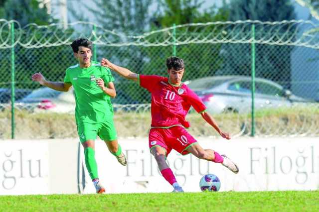 «هاتريك» العمراني يقود أحمر الناشئين لاكتساح الأهلي القطري وديا