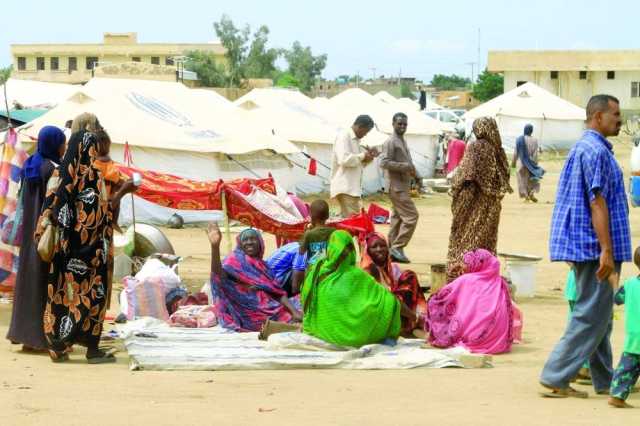 آلاف النازحين السودانيين يواجهون الجوع والمرض والفيضانات