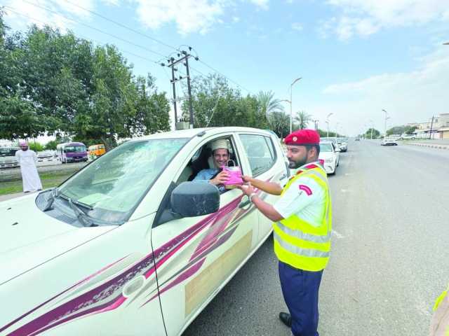 وقفة توعوية بصحم حول ظاهرة التفحيط