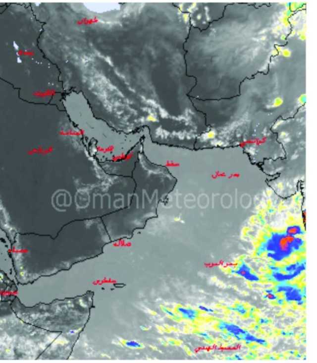 الأرصاد: حالة جوية مرتقبة جنوب شرق بحر العرب